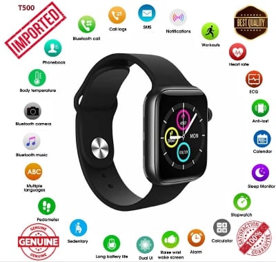 Picture of T500 Bluetooth Smart Sports Watch.. - Black - Int: One size