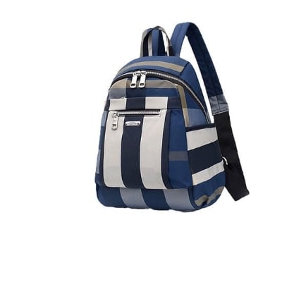Picture of Nylon Backpack Durable Waterproof Casual Shoulder Bag (Blue Color) - Blue - Int: One size