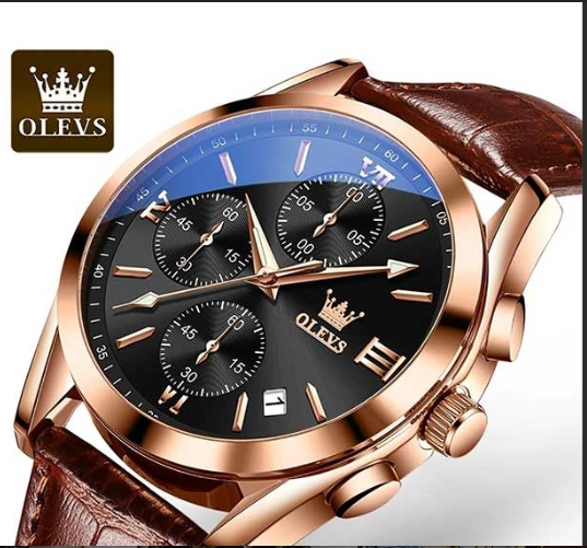 Picture of OLEVS Brands Luxury Men's Watch Code 2827 Black. - Int: One size
