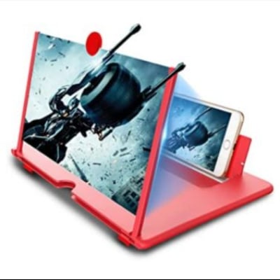 Picture of 3D Mobile Phone Screen Amplifier Foldable Glass, Phone Holder, Movie/Video Magnifier for Smartphone Enlarged Screen - Multicolor - Int: One size