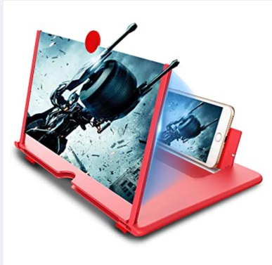 Picture of 3D Mobile Phone Screen Amplifier Foldable Glass, Phone Holder, Movie/Video Magnifier for Smartphone Enlarged Screen - Multicolor - Int: One size