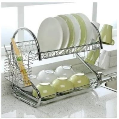 Picture of New //2 layer kitchen rack - silver - kitchen rack - Silver - Int: One size