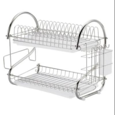 Picture of New //2 layer kitchen rack - silver - kitchen rack - Silver - Int: One size