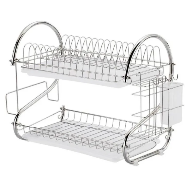 Picture of New //2 layer kitchen rack - silver - kitchen rack - Silver - Int: One size
