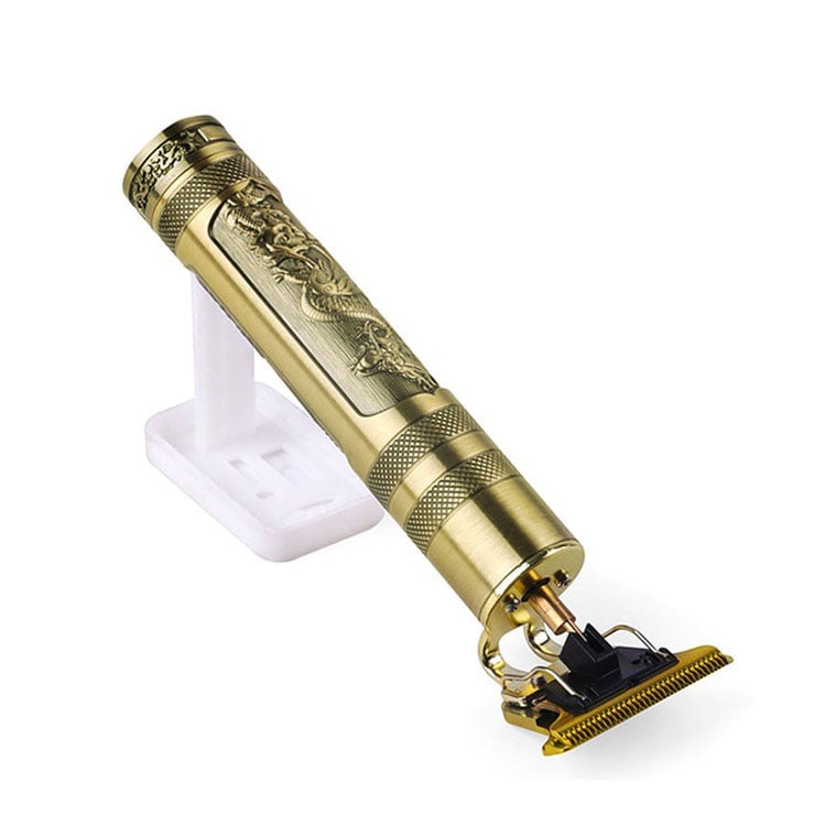 Picture of Vintage T9 Hair Cutting Machine Hair Trimmer Recharge Professional Cordless Hair Trimmer - Gold - Int: One size