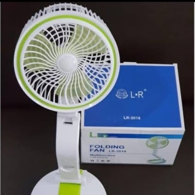 Picture of Rechargeable Folding Table Fan With Led Lights - Stay Cool And Well-Lit With A Rechargeable Folding Table Fan Equipped With Led Lights - Multicolor - Int: One size