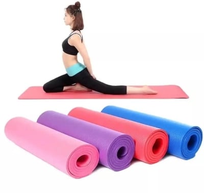 Picture of Yoga Matt Thick 6mm (173cm x 61cm) Non-slip Exercise Fitness Gymnastics Mat Body Building - Multicolor - Int: One size
