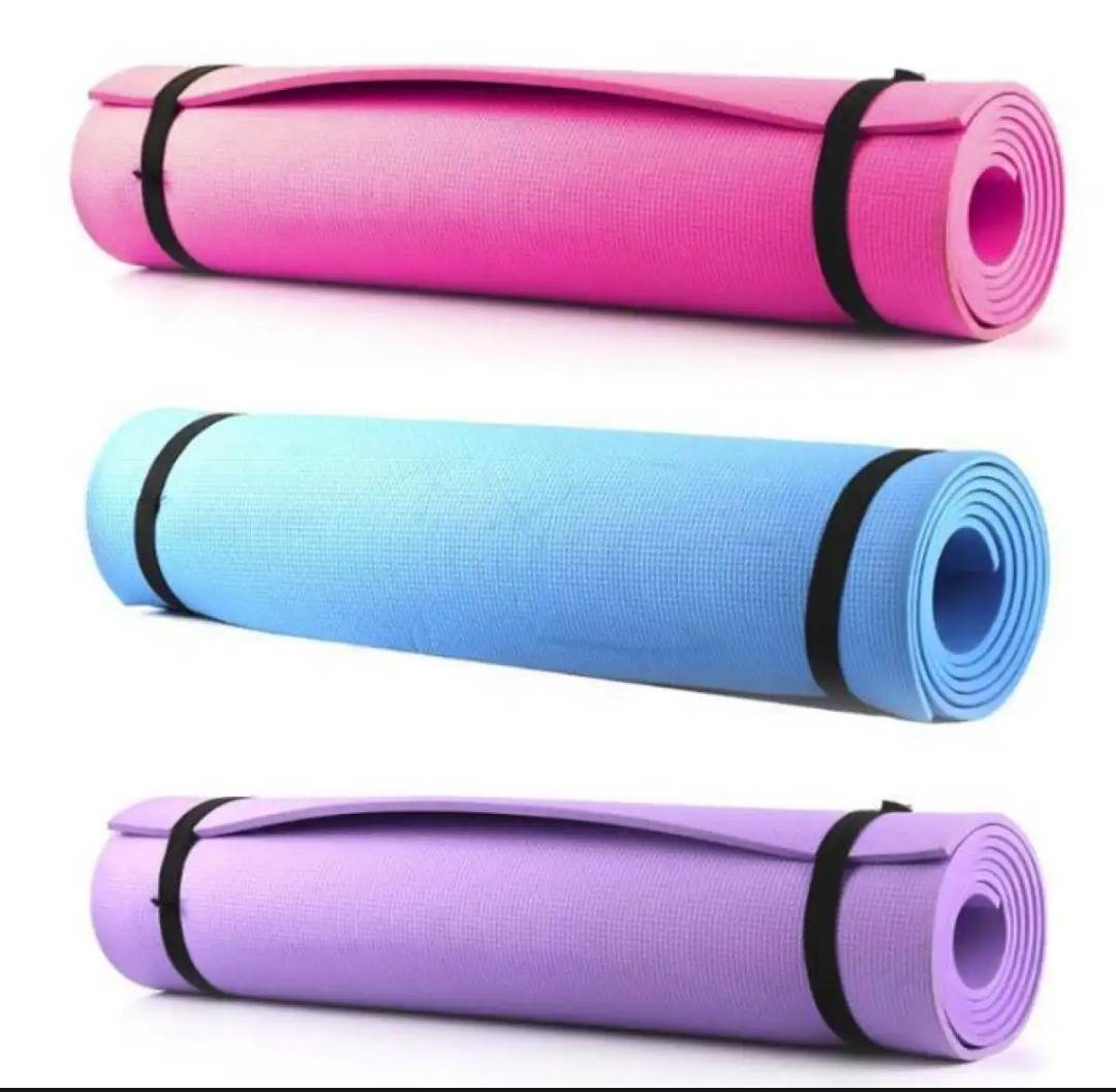 Picture of Non-slip Exercise Fitness Gymnastics Mat Body Building Yoga Mat Thick 6mm (173cm X 61cm) - Multicolor - Int: One size