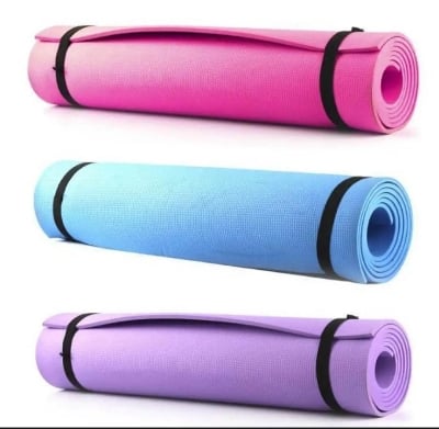 Picture of Non-slip Exercise Fitness Gymnastics Mat Body Building Yoga Mat Thick 6mm (173cm X 61cm) - Multicolor - Int: One size