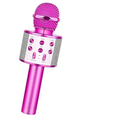 Picture of Smart Deal 24....TUXUN Q7 Portable Multi-function Wireless Microphone Karaoke KTV Player Handheld Condenser with Bluetooth Speaker - Microphone - Multicolor - Int: One size