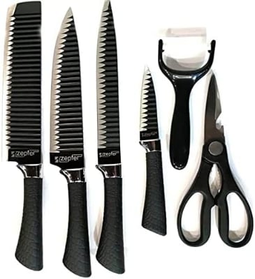 Picture of Stainless Steel Kitchen Zepter -6 Pcs Set - Black - Int: One size