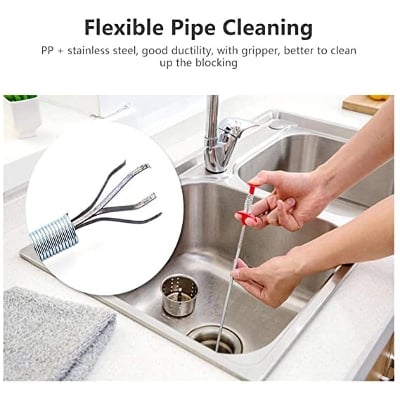 Picture of পাইপ ক্লিনার - Pipe Cleaner Four-claw Extractor Cleaning Floor Dredging Artifact - Multicolor - Int: One size