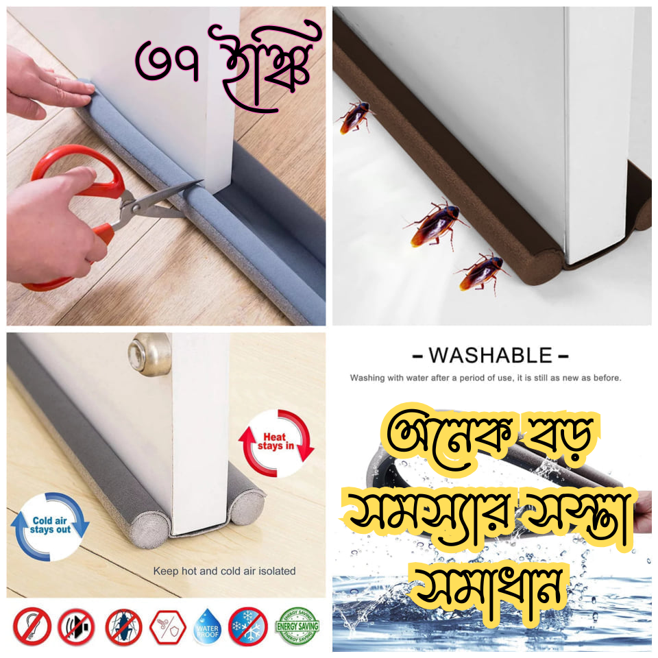 Picture of New Door Gap and Door Bottom Seal Door Draft and Dust Stopper Door Air Stopper door bottom seal - Multicolor - Int: One size