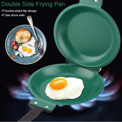 Picture of Pancake Maker Cake Porcelain Frying Pan Nonstick Healthy General Use For Gas And Induction Cooker - Green - Int: One size