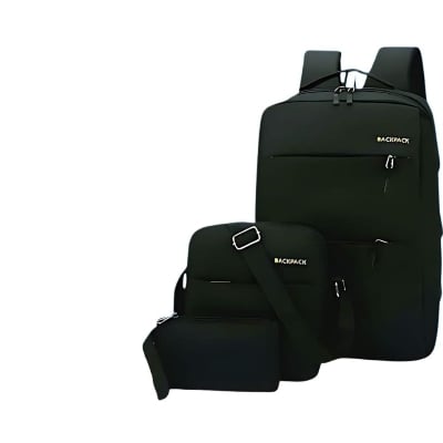 Picture of New 3 in 1 Combo Bag Backpack - Black - Int: One size
