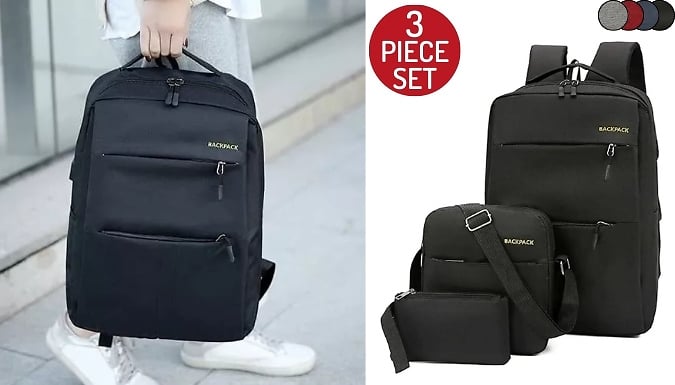 Picture of New 3 in 1 Combo Bag Backpack - Black - Int: One size