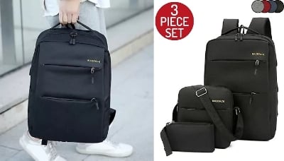 Picture of New 3 in 1 Combo Bag Backpack - Black - Int: One size
