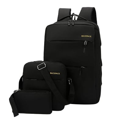 Picture of New 3 in 1 Combo Bag Backpack - Black - Int: One size