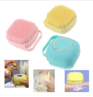 Picture of Silicone Bath Body Brush, Shower Massager/Exfoliating Back Scrubber for Shower/Back Scratchier/Body Skin Scrubber Deep Clean - Multicolor