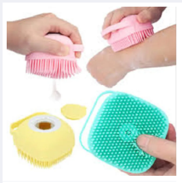Picture of Silicone Bath Body Brush, Shower Massager/Exfoliating Back Scrubber for Shower/Back Scratchier/Body Skin Scrubber Deep Clean - Multicolor