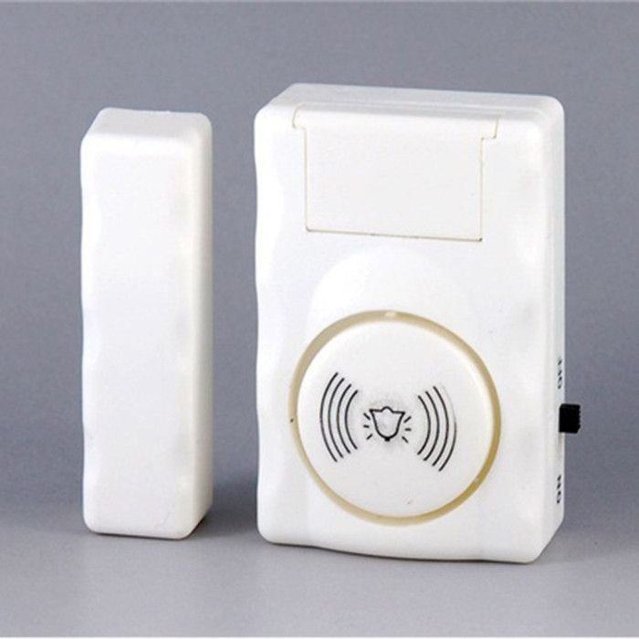 Picture of Wireless Window Door Entry Security Burglar Alarm Chime Doorbell Magnetic Sensor// - White - Int: One size