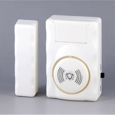 Picture of Wireless Window Door Entry Security Burglar Alarm Chime Doorbell Magnetic Sensor// - White - Int: One size