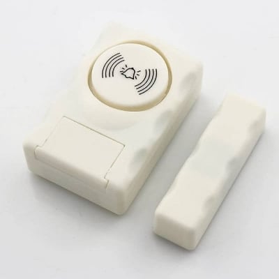 Picture of Wireless Window Door Entry Security Burglar Alarm Chime Doorbell Magnetic Sensor// - White - Int: One size