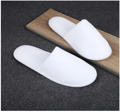 Picture of Room slippers winter room slippers winter warm room slippers winter shoes house shoes for men / women - White - Int: One size