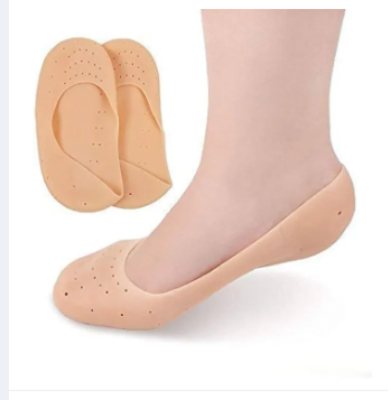 Picture of New Anti Crack Silicone Socks Heel Pads for and Pain-Relief - Multicolor - Int: One size