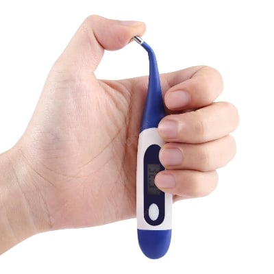 Picture of Soft Head Electronic LCD Thermometer Digital Baby Adult Medical Thermometre Body Fever Temperature Measuring Tools - Chili Red