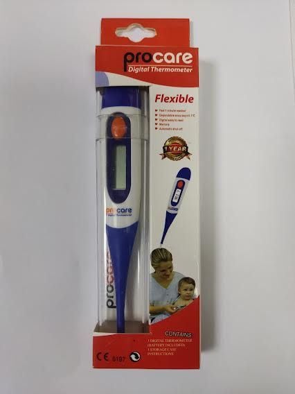 Picture of Soft Head Electronic LCD Thermometer Digital Baby Adult Medical Thermometre Body Fever Temperature Measuring Tools - Chili Red