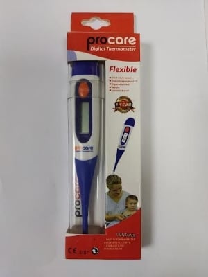 Picture of Soft Head Electronic LCD Thermometer Digital Baby Adult Medical Thermometre Body Fever Temperature Measuring Tools - Chili Red