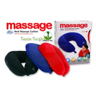 Picture of Neck Massage Pillow Neck Pain Relax Massager Foam Pillows for Home and Travel Sleeping Cervical Spine Care - Multicolor