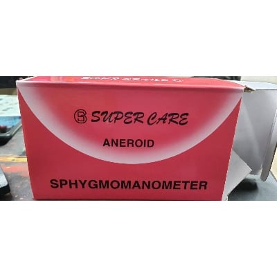 Picture of super care Blood Pressure Monitor Aneroid Sphygmomanometer  - Analog BP Machine Set With Stethoscope