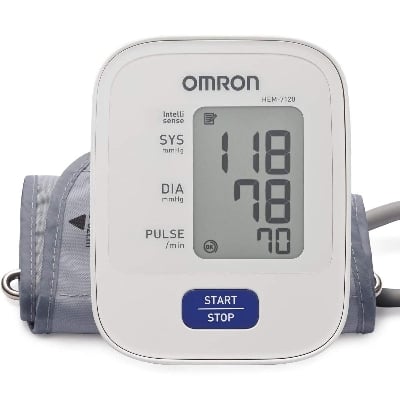 Picture of Omron HEM 7120 Fully Automatic Digital Blood Pressure Monitor With Intellisense Technology For Most Accurate Measurement - White