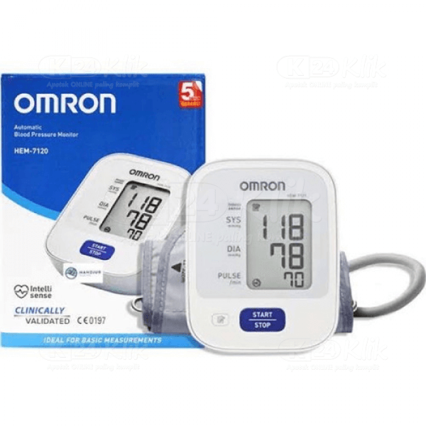 Picture of Omron HEM 7120 Fully Automatic Digital Blood Pressure Monitor With Intellisense Technology For Most Accurate Measurement - White