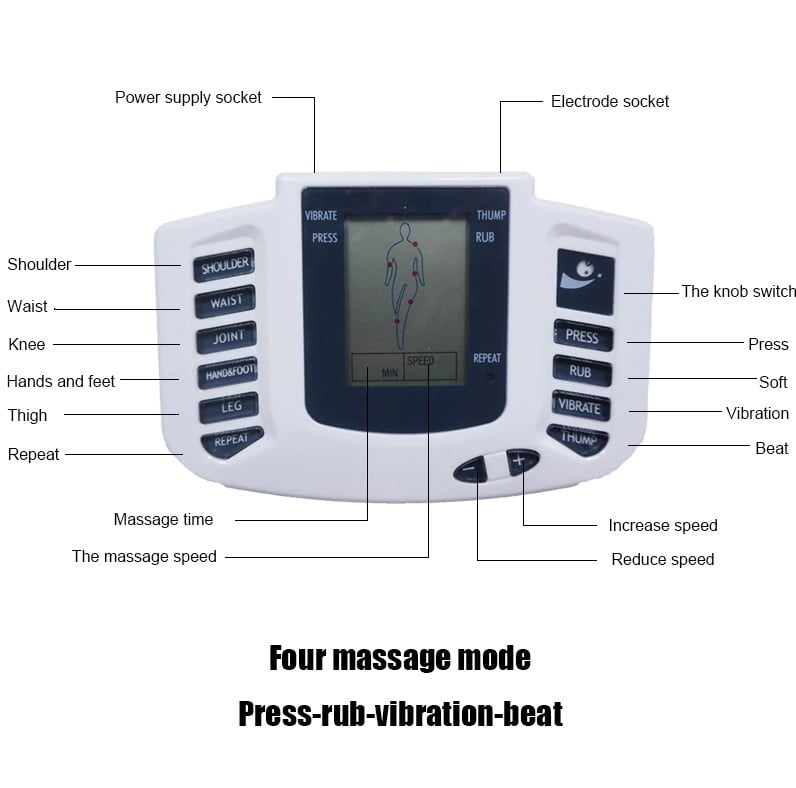 Picture of Healthy Care Full Body Tens Acupuncture Electric Therapy Massager Meridian Physiotherapy Massager Apparatus Massager - Not Specified