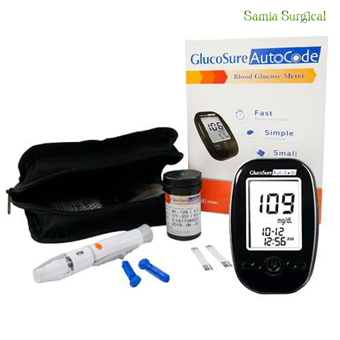 Picture of GlucoSure AutoCode Blood Glucose Monitoring System with 10 Blood Glucose Test Strips