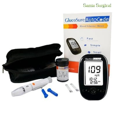 Picture of GlucoSure AutoCode Blood Glucose Monitoring System with 10 Blood Glucose Test Strips