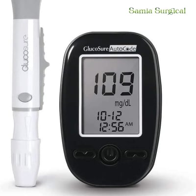 Picture of GlucoSure AutoCode Blood Glucose Monitoring System with 10 Blood Glucose Test Strips