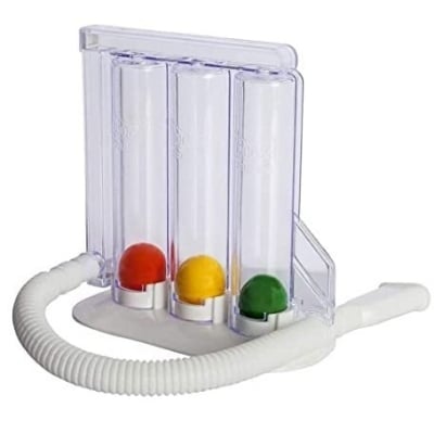 Picture of Three-ball Apparatus Vital Capacity Breathing Trainer Incentive Spirometer Lung Breathing Exerciser Rehabilitation Training