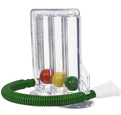 Picture of Three-ball Apparatus Vital Capacity Breathing Trainer Incentive Spirometer Lung Breathing Exerciser Rehabilitation Training
