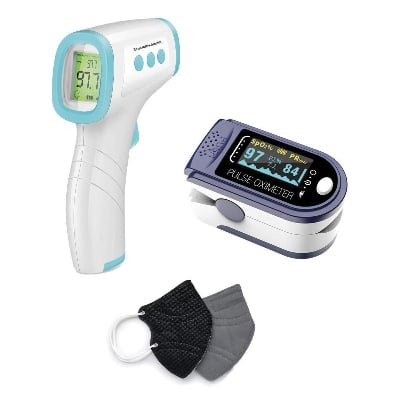 Picture of Combo OLED Fingertip Pulse Oximeter  Infrared thermometer
