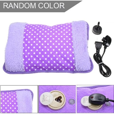 Picture of Cute Dot Pattern 220V 500W Rechargeable Winter Hand Warmer Electric Hot Water Bottle Bag Hand Warmers with Plug Converter - Hot Water Bag - Hot Water Bag - Not Specified