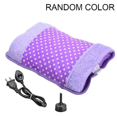 Picture of Cute Dot Pattern 220V 500W Rechargeable Winter Hand Warmer Electric Hot Water Bottle Bag Hand Warmers with Plug Converter - Hot Water Bag - Hot Water Bag - Not Specified
