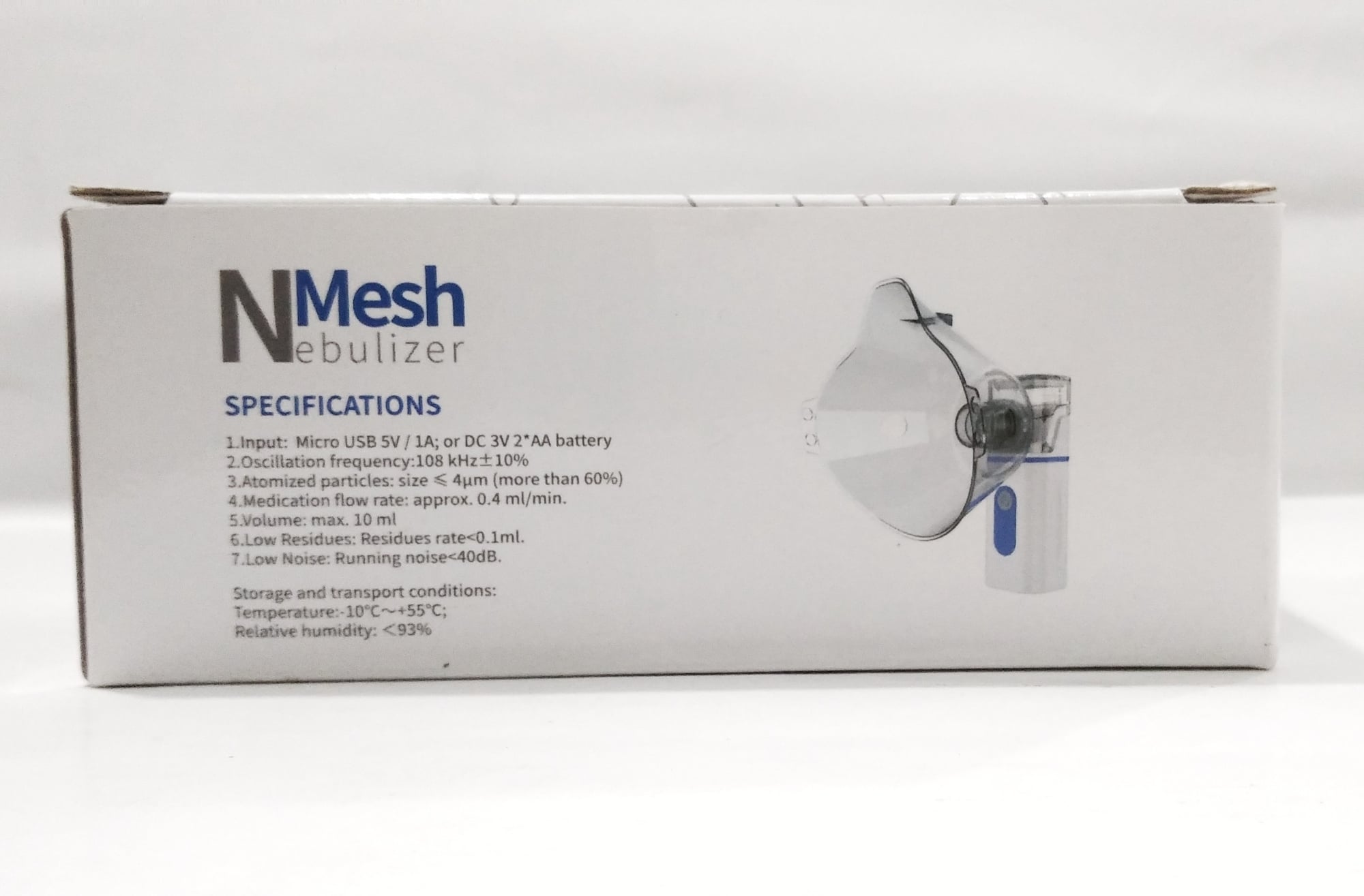 Picture of Portable Traveller Mesh Nebulizer with USB Port with Nebulizer Kit