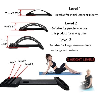 Picture of Magnetic Therapy Back Massager Stretcher Neck Stretch Tools Massage Cervical Pillow Lumbar Spine Support Corrector pain Relief