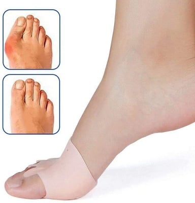 Picture of Galaxy Bunion Pads & Toe Orthotics Thumb Big Bone Orthotics 2 Pieces Toe Separators Bunion Corrector for Straightener of Hallux Valgus and Pain reliever (1 Pair)