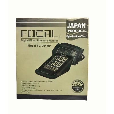 Picture of FOCAL Blood Pressure Monitor with Large LCD Display Digital Upper Arm Automatic Measure Blood Pressure Heart Rate Pulse