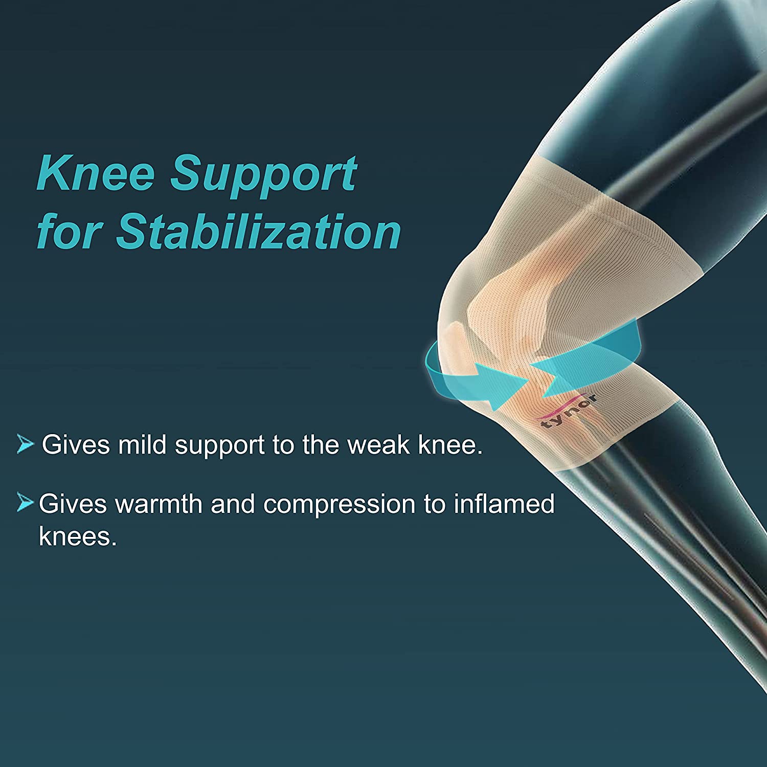 Picture of Tynor Knee Cap Pair(Relieves Pain, Support, Uniform Compression)